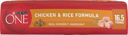 Purina ONE Chicken and Rice Formula Dry Dog Food - 8 or 16.5 lb. Bag