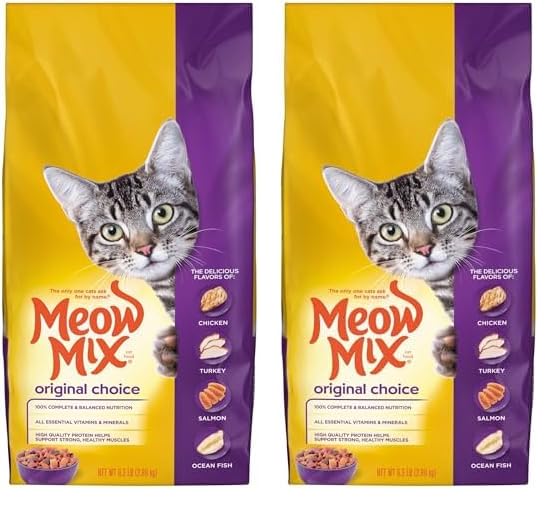 Meow Mix Original Choice Dry Cat Food, 6.3 Pound Bag