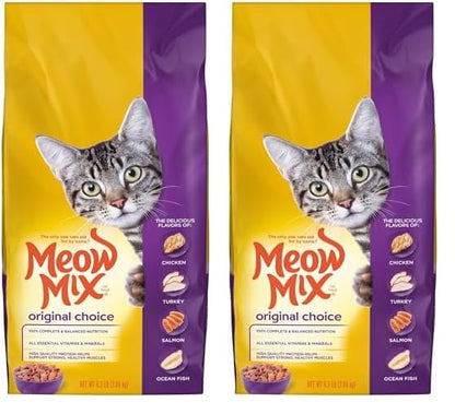 Meow Mix Original Choice Dry Cat Food, 6.3 Pound Bag