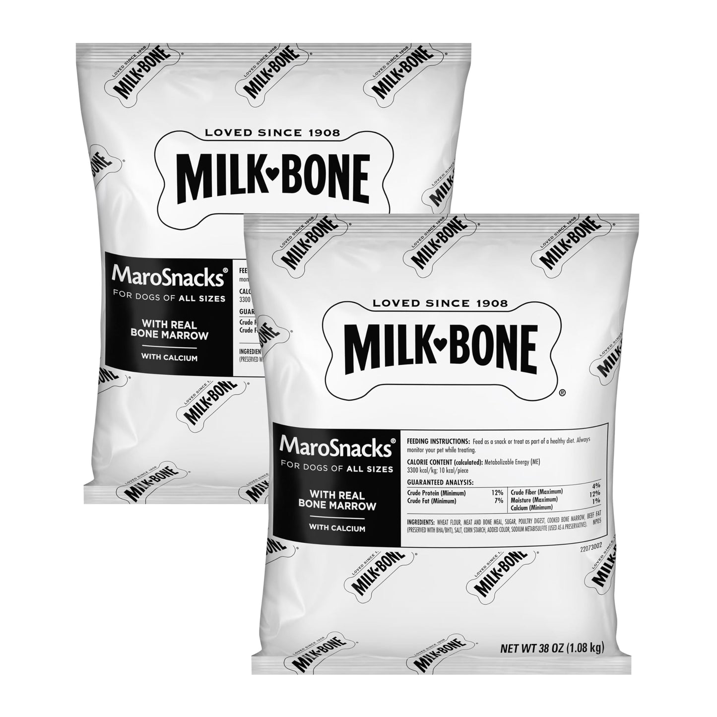 Milk-Bone MaroSnacks Small Dog Treats With Bone Marrow, 40 Ounce Container