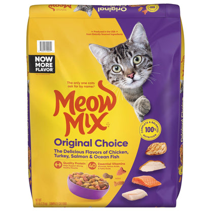 Meow Mix Original Choice Dry Cat Food, 6.3 Pound Bag