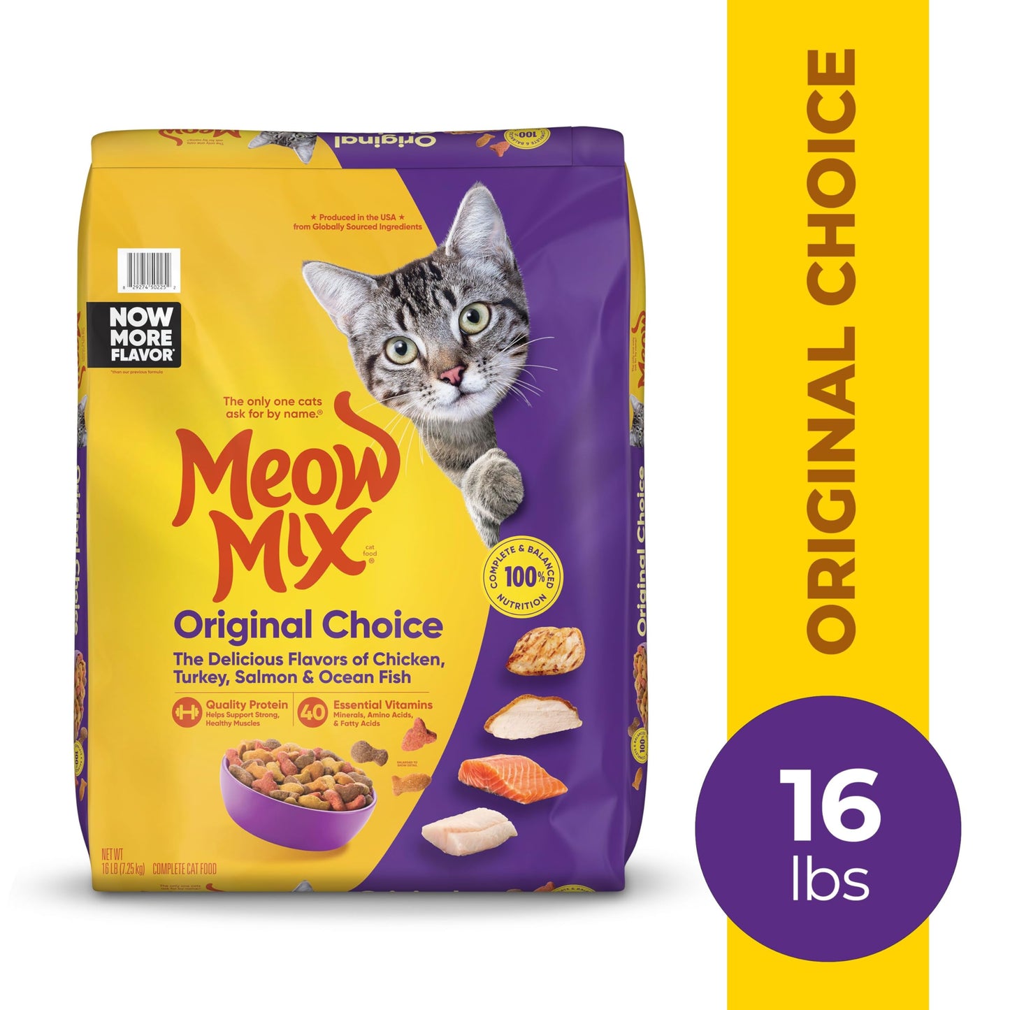 Meow Mix Original Choice Dry Cat Food, 6.3 Pound Bag