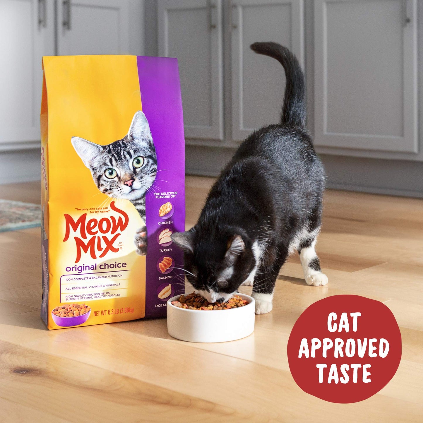 Meow Mix Original Choice Dry Cat Food, 6.3 Pound Bag