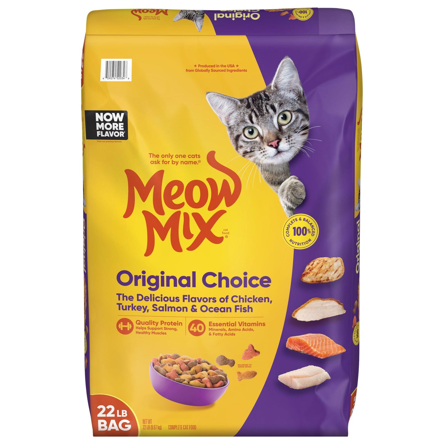 Meow Mix Original Choice Dry Cat Food, 6.3 Pound Bag