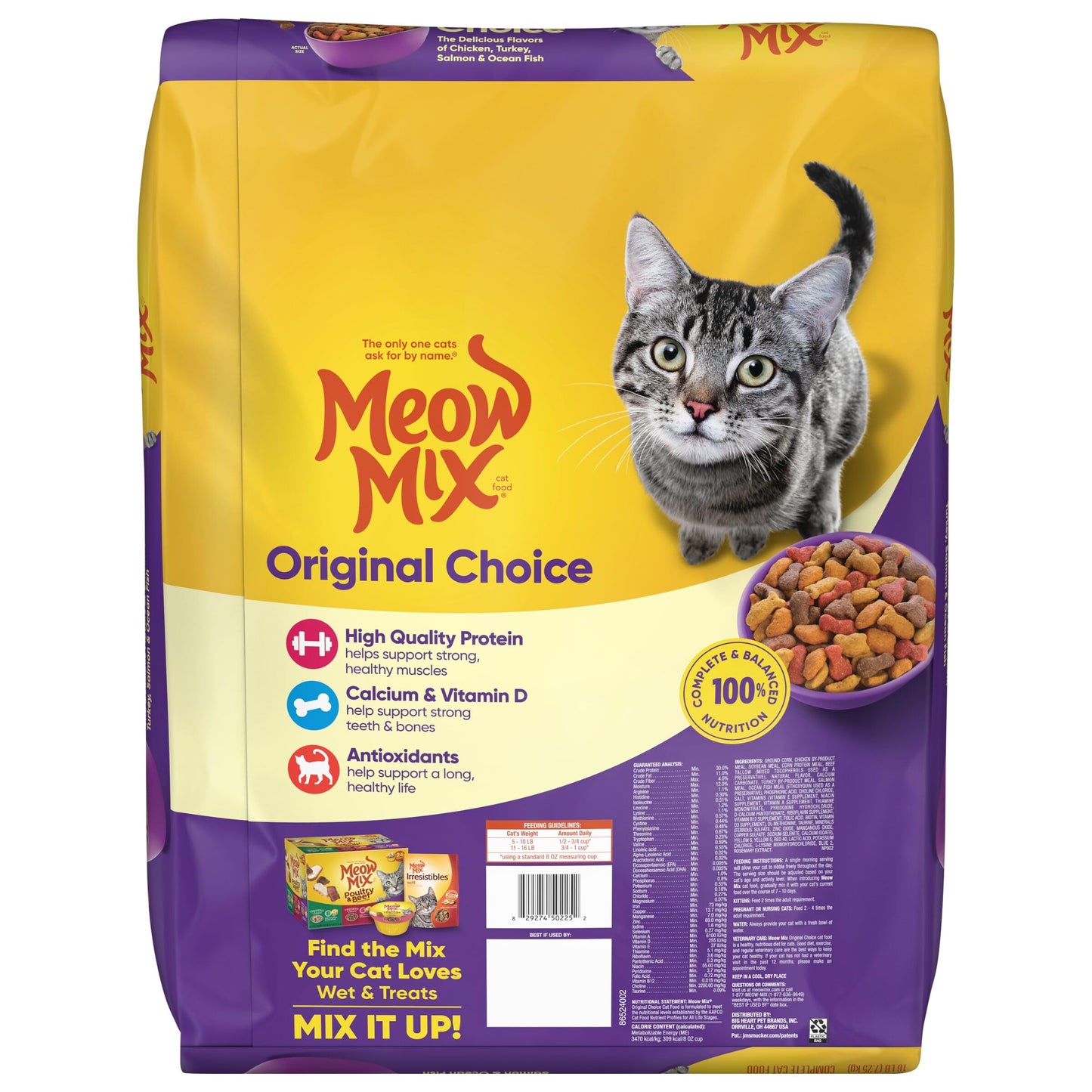 Meow Mix Original Choice Dry Cat Food, 6.3 Pound Bag