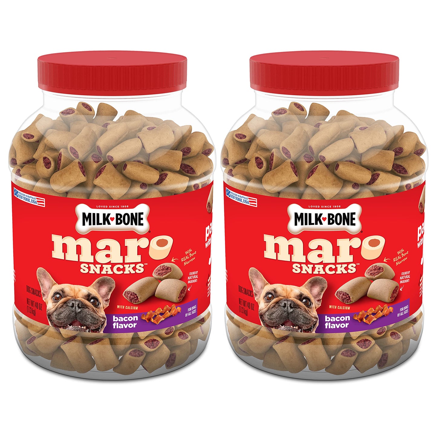 Milk-Bone MaroSnacks Small Dog Treats With Bone Marrow, 40 Ounce Container