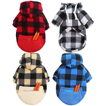 Reversible Plaid Dog Vest - Cold Weather Apparel for Small Medium & Large Dogs