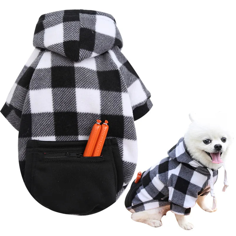 Reversible Plaid Dog Vest - Cold Weather Apparel for Small Medium & Large Dogs