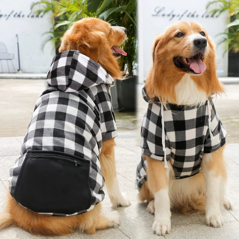 Reversible Plaid Dog Vest - Cold Weather Apparel for Small Medium & Large Dogs