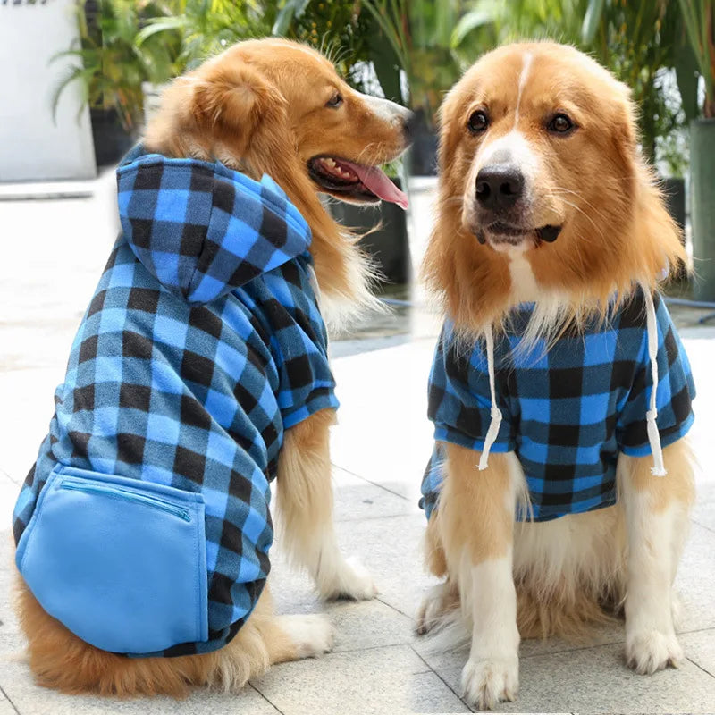 Reversible Plaid Dog Vest - Cold Weather Apparel for Small Medium & Large Dogs