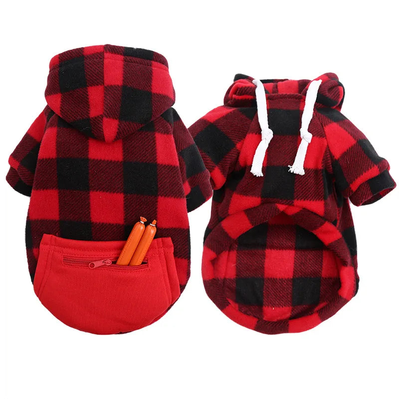 Reversible Plaid Dog Vest - Cold Weather Apparel for Small Medium & Large Dogs