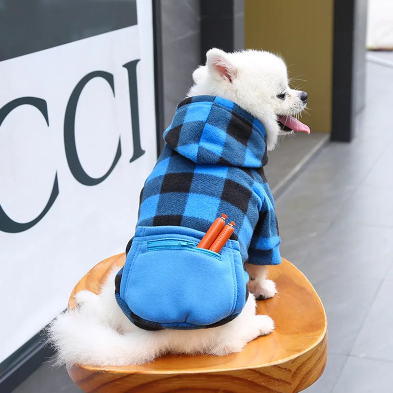 Reversible Plaid Dog Vest - Cold Weather Apparel for Small Medium & Large Dogs