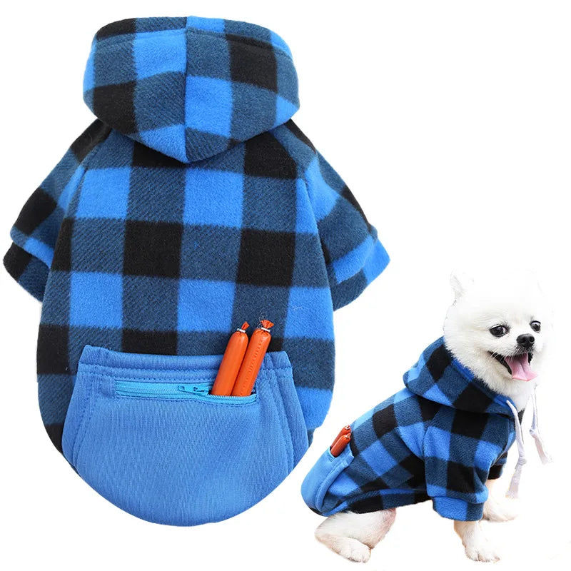 Reversible Plaid Dog Vest - Cold Weather Apparel for Small Medium & Large Dogs