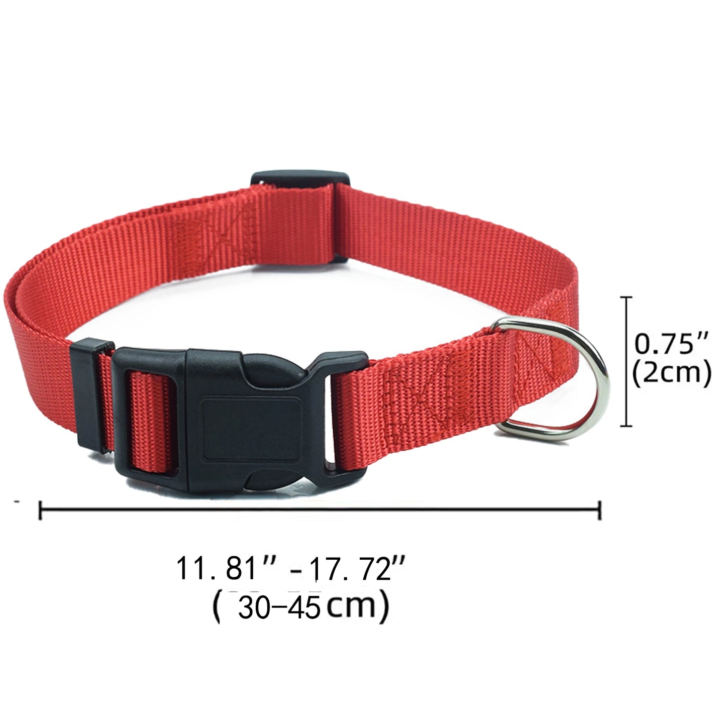 Adjustable Airtag Holder Dog Collar with Quick Snap Buckle for Small Dogs