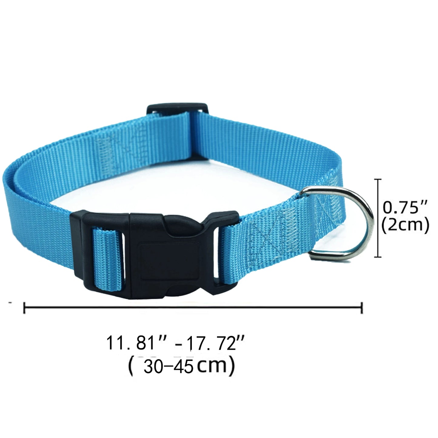 Adjustable Airtag Holder Dog Collar with Quick Snap Buckle for Small Dogs