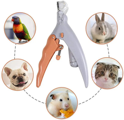 Professional Pet Nail Clippers - LED Light for Cats, Dogs, Small Animals