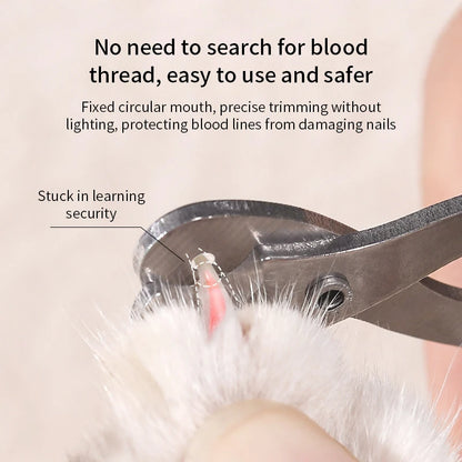 Professional Pet Nail Clippers - for Small Cat or Dog Stainless Steel Trimmers