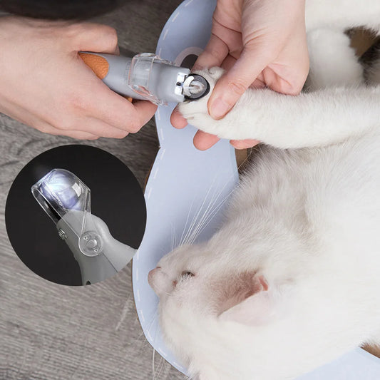 Professional Pet Nail Clippers - LED Light for Cats, Dogs, Small Animals