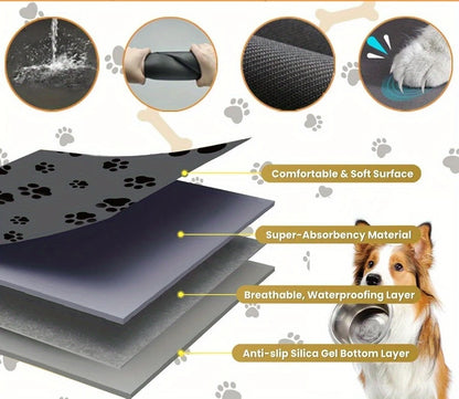 Dog Feeding Mat - Non-slip Quick-drying, Absorbent