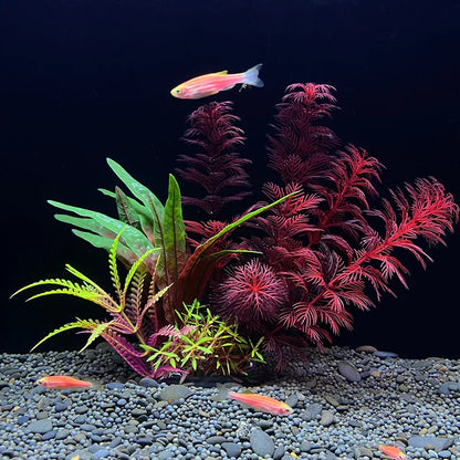 Aquarium Decor Plants - Plastic Aquatic Plant Accessories