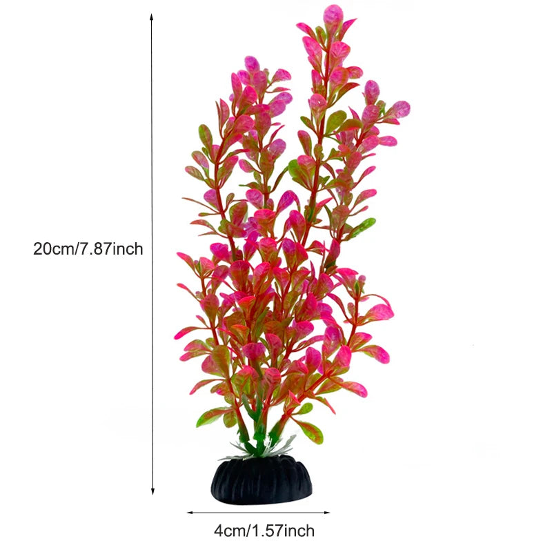 Aquarium Decor Plants - Plastic Aquatic Plant Accessories