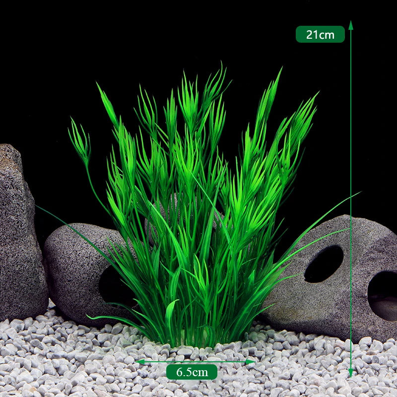 Aquarium Decor Plants - Plastic Aquatic Plant Accessories