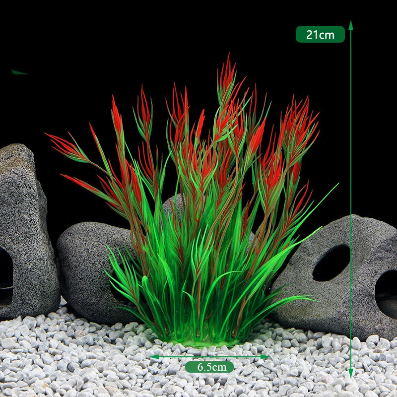 Aquarium Decor Plants - Plastic Aquatic Plant Accessories