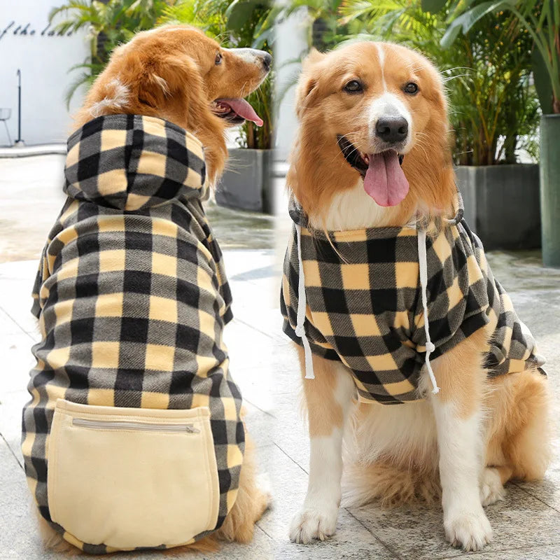 Reversible Plaid Dog Vest - Cold Weather Apparel for Small Medium & Large Dogs