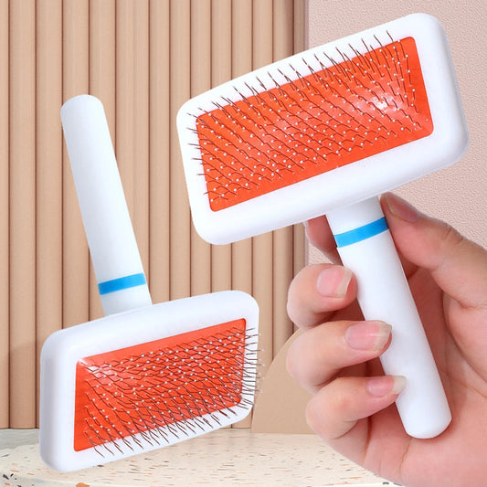 Pet Slicker Brush for Dogs & Cats - Massage Brush Deshedding Comb Grooming Brush