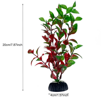 Aquarium Decor Plants - Plastic Aquatic Plant Accessories