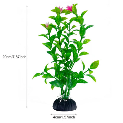 Aquarium Decor Plants - Plastic Aquatic Plant Accessories