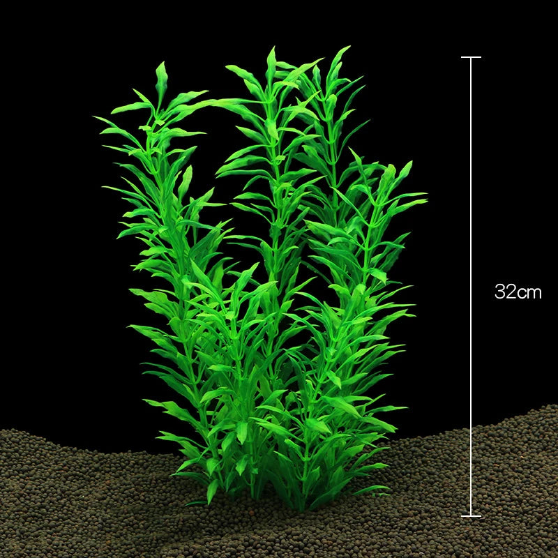 Aquarium Decor Plants - Plastic Aquatic Plant Accessories