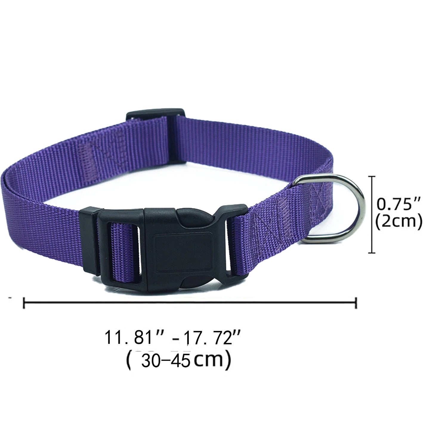 Adjustable Airtag Holder Dog Collar with Quick Snap Buckle for Small Dogs