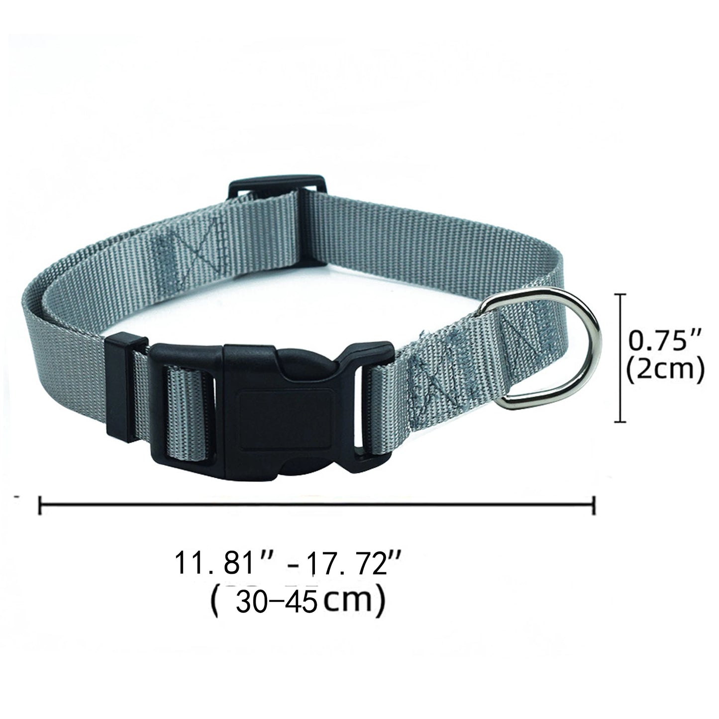 Adjustable Airtag Holder Dog Collar with Quick Snap Buckle for Small Dogs