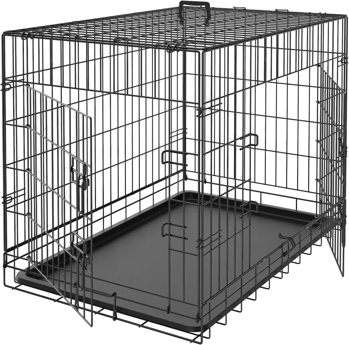 Dog Crates for Large and Medium Dogs Foldable Metal Wire Kennel 30/36/42 Inches