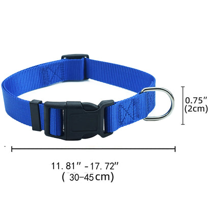 Adjustable Airtag Holder Dog Collar with Quick Snap Buckle for Small Dogs