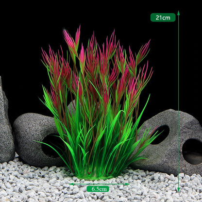 Aquarium Decor Plants - Plastic Aquatic Plant Accessories