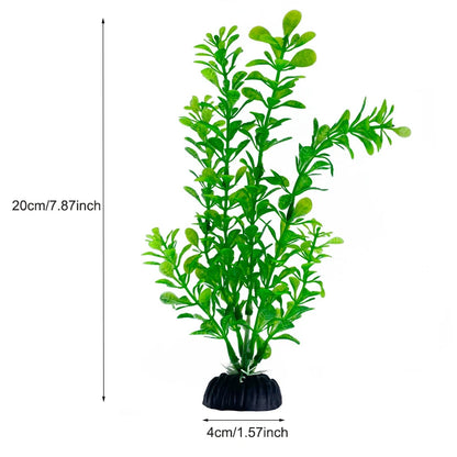 Aquarium Decor Plants - Plastic Aquatic Plant Accessories