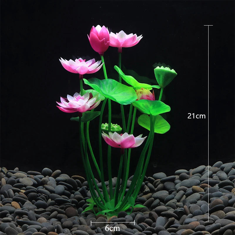 Aquarium Decor Plants - Plastic Aquatic Plant Accessories