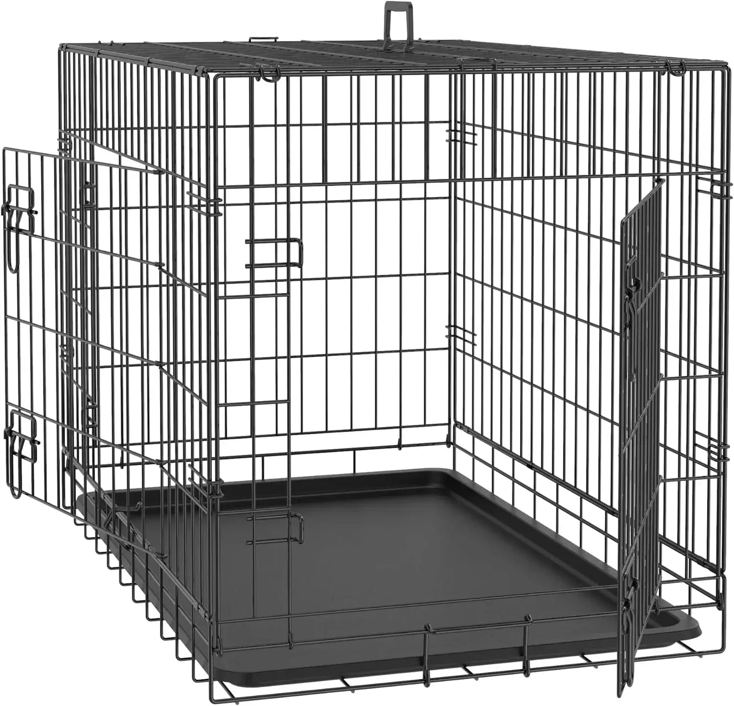 Dog Crates for Large and Medium Dogs Foldable Metal Wire Kennel 30/36/42 Inches