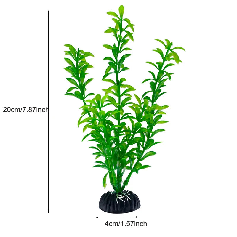 Aquarium Decor Plants - Plastic Aquatic Plant Accessories