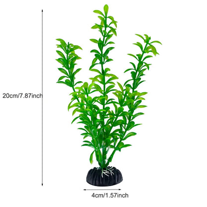 Aquarium Decor Plants - Plastic Aquatic Plant Accessories