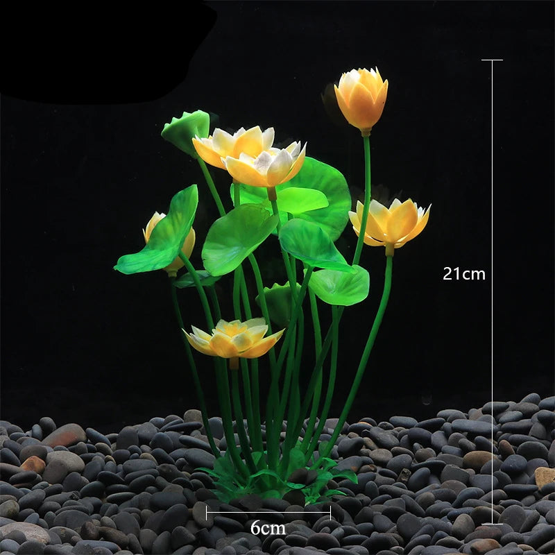 Aquarium Decor Plants - Plastic Aquatic Plant Accessories