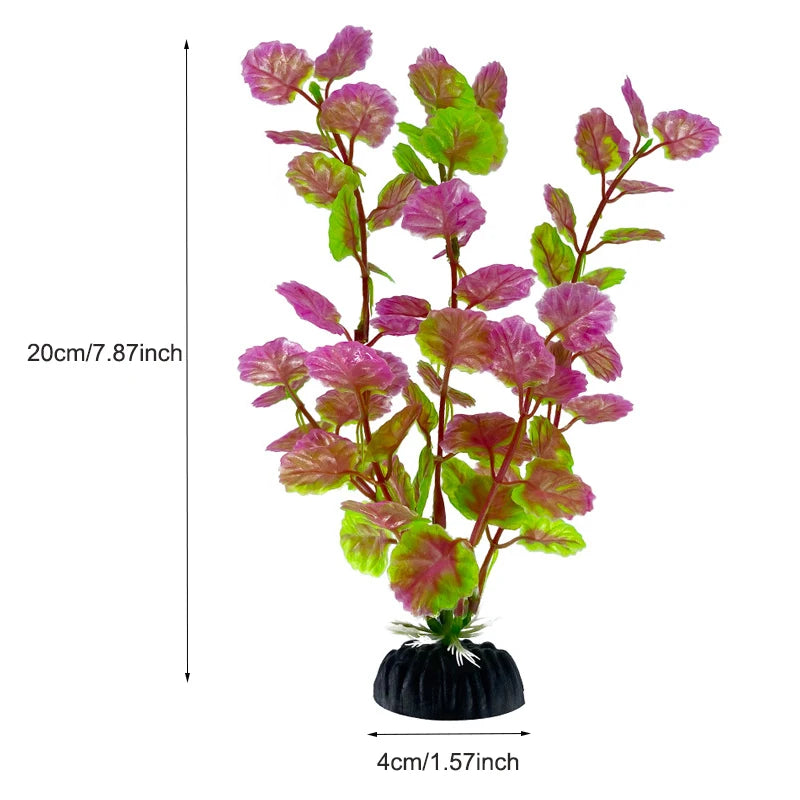 Aquarium Decor Plants - Plastic Aquatic Plant Accessories