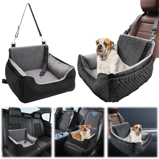 Travel Dog Car Seat Cover - Washable Soft Dog Car Bed Sofa Cushion