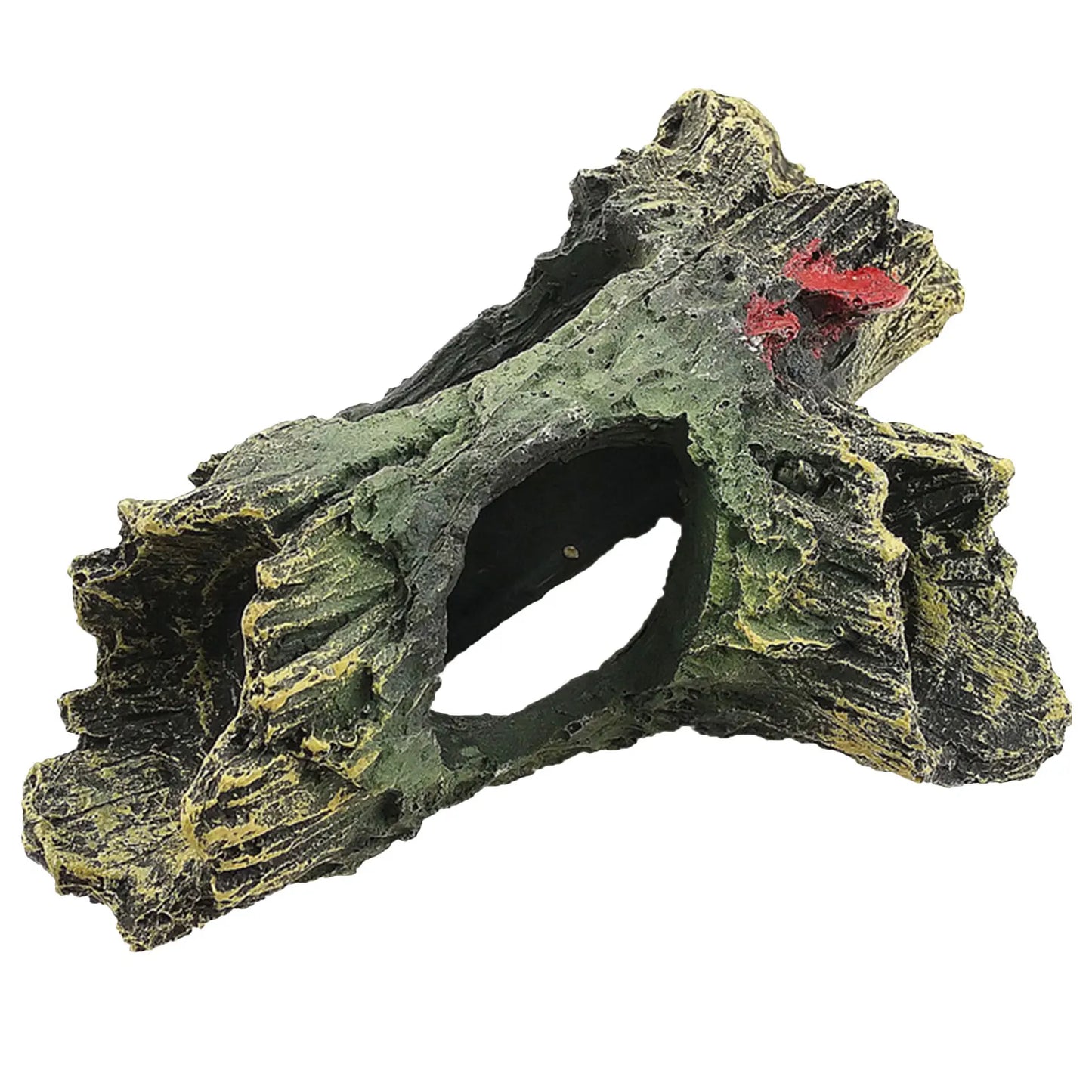 Hollow Log Aquarium Decor - Non-toxic Resin Fish Tank Decoration