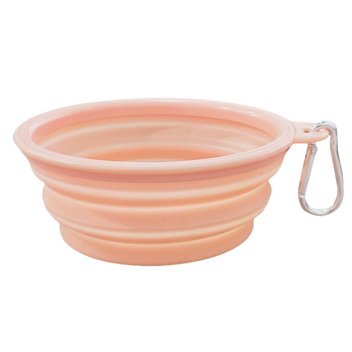 Pet Folding Silicone Bowl Outdoor Travel Portable Food Water Container Dogs Feed Supplies Bowl with Cat with Carabiner