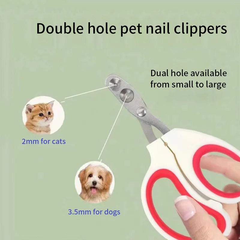 Professional Pet Nail Clippers - for Small Cat or Dog Stainless Steel Trimmers