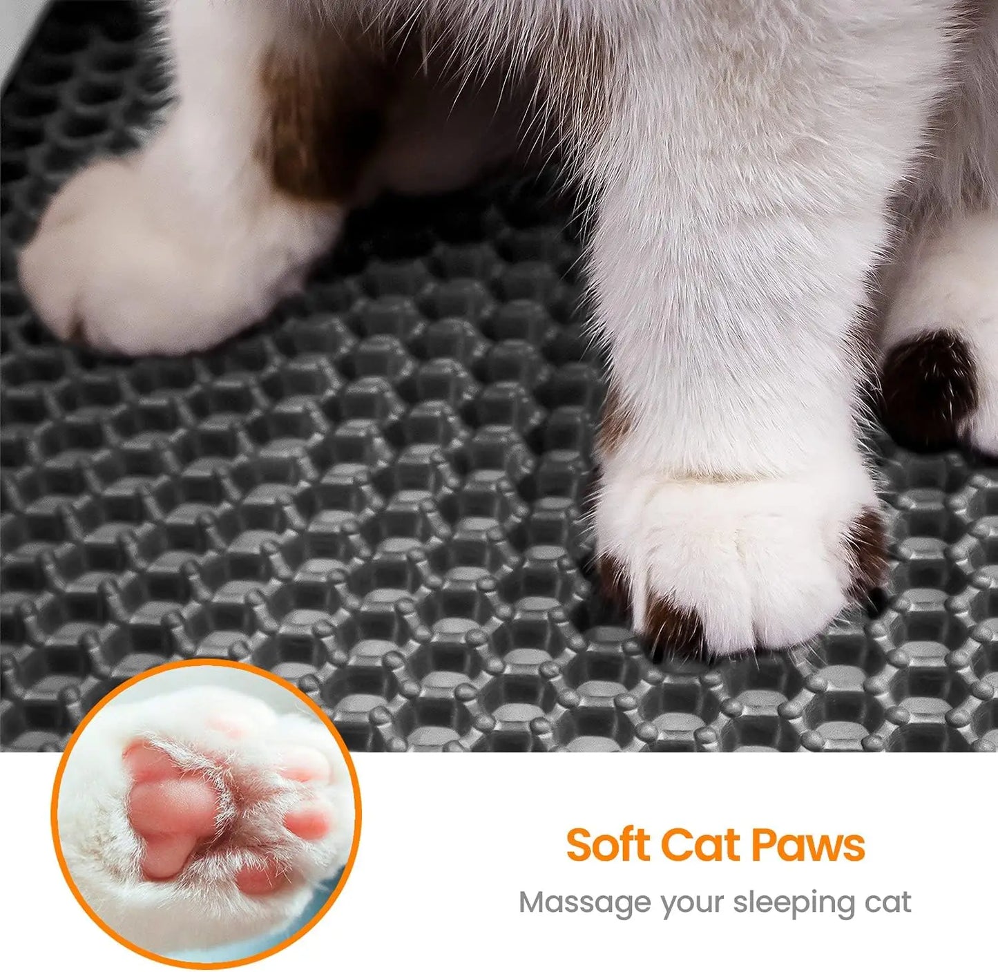 Cat Litter Mat - Water Proof Double Layer Foldable Cat Litter Trapping Bed Pads