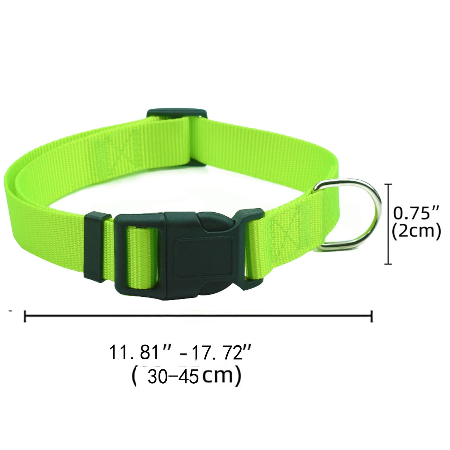 Adjustable Airtag Holder Dog Collar with Quick Snap Buckle for Small Dogs